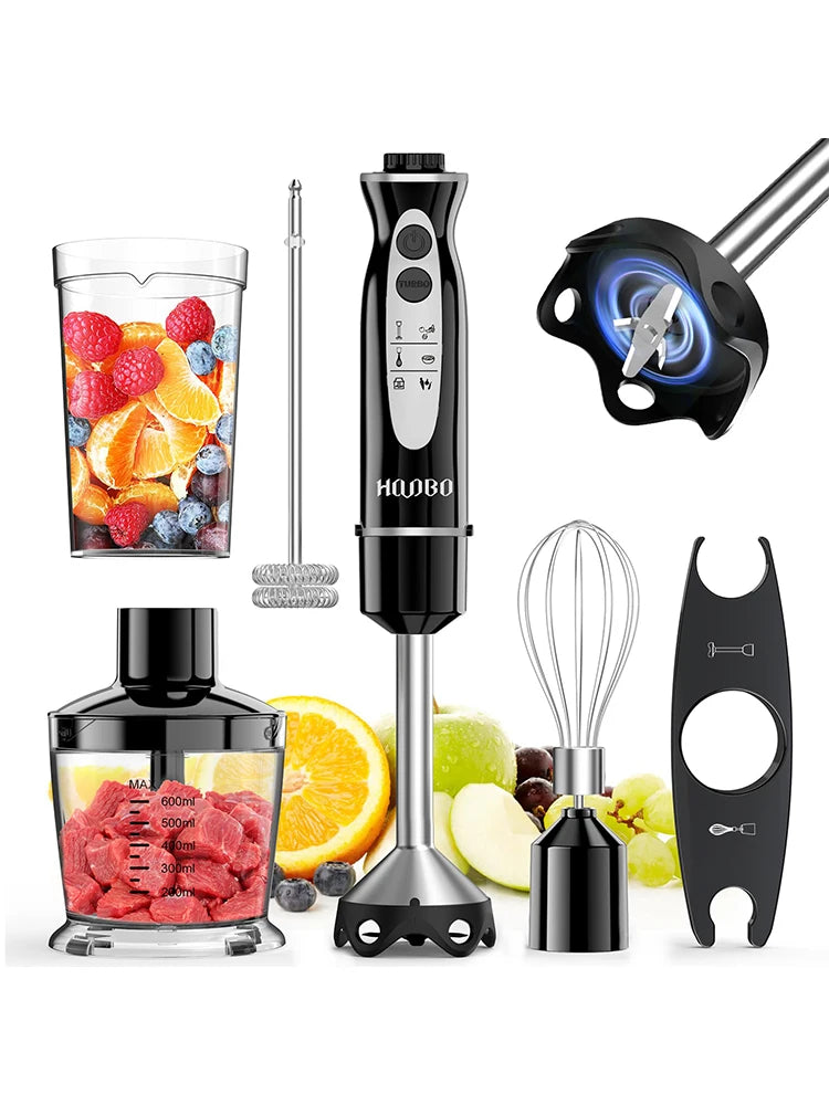 1000 Watt Powerful Handheld Immersion Blender – Vegetable, Meat, and Egg Beater for Smoothies, Sauces, Baby Food & Soups