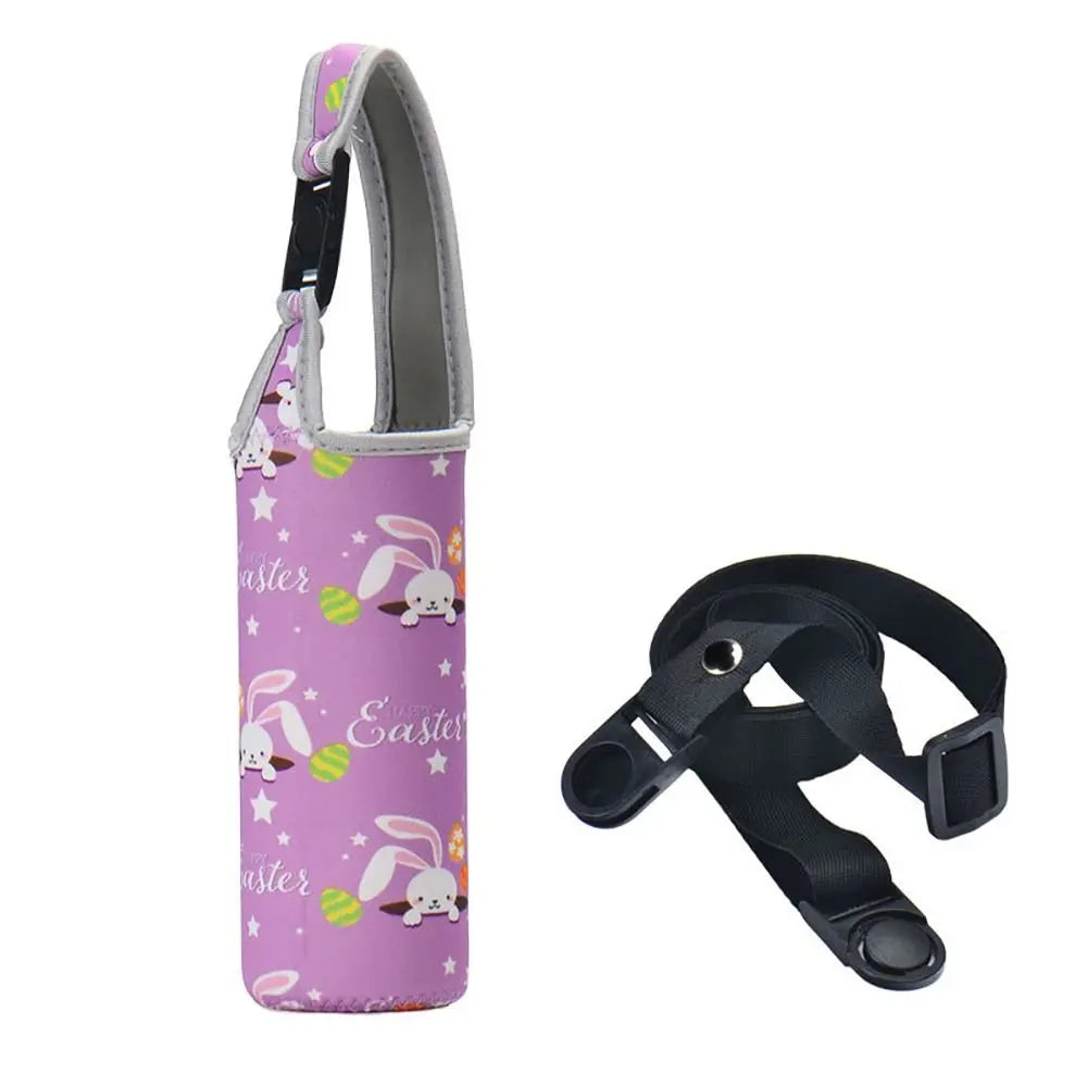 Portable Water Bottle Sleeve with Shoulder Strap – Insulated Pouch for Sports & Camping