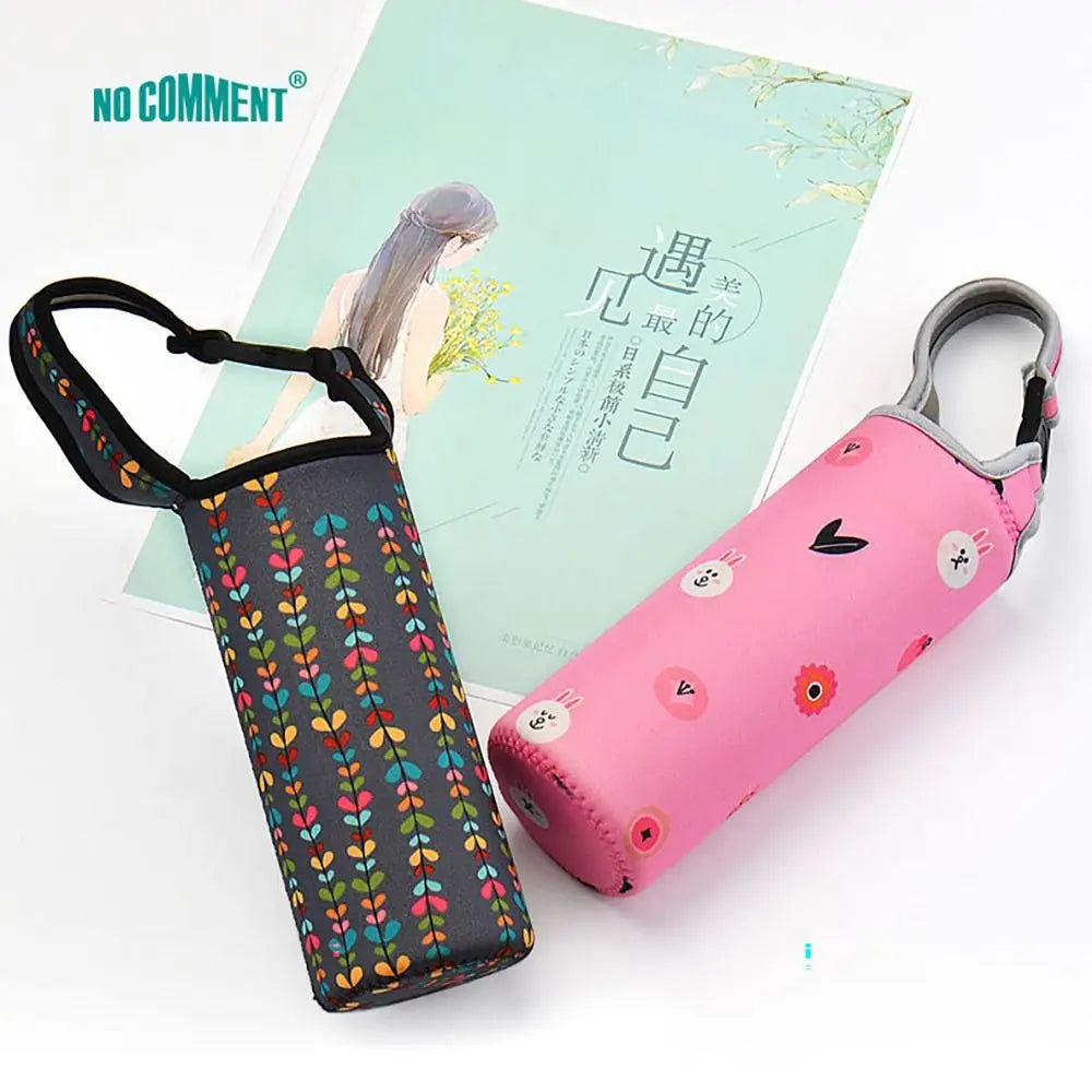 Portable Water Bottle Sleeve with Shoulder Strap – Insulated Pouch for Sports & Camping