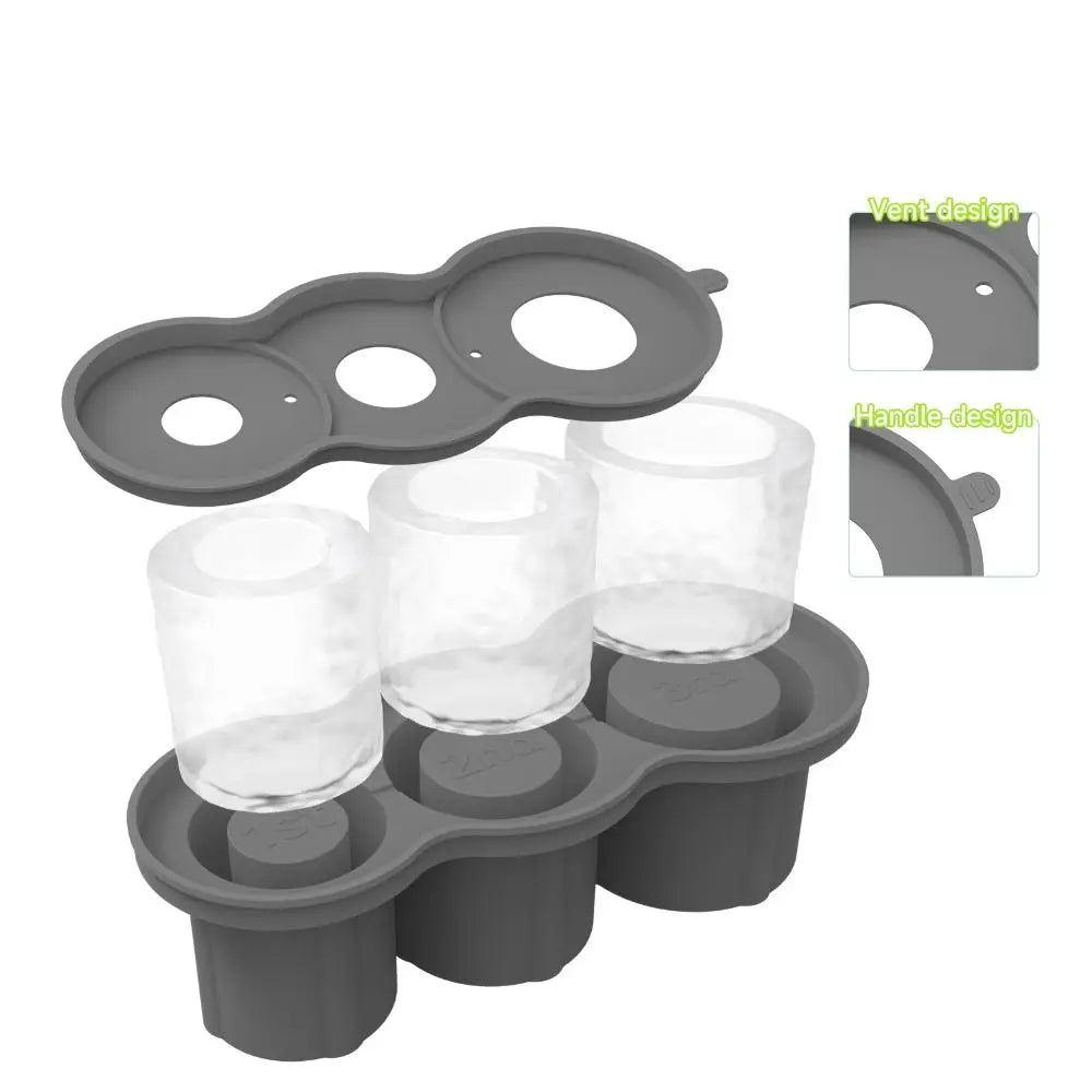 Silicone Ice Molds for Stanley Cup – Cylinder-Shaped Ice Tray for Water Bottles