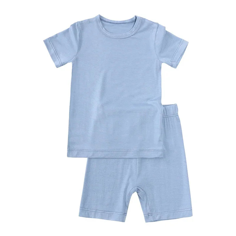 2023 Bamboo Fiber Kids Pajamas - Long Sleeve & Pants