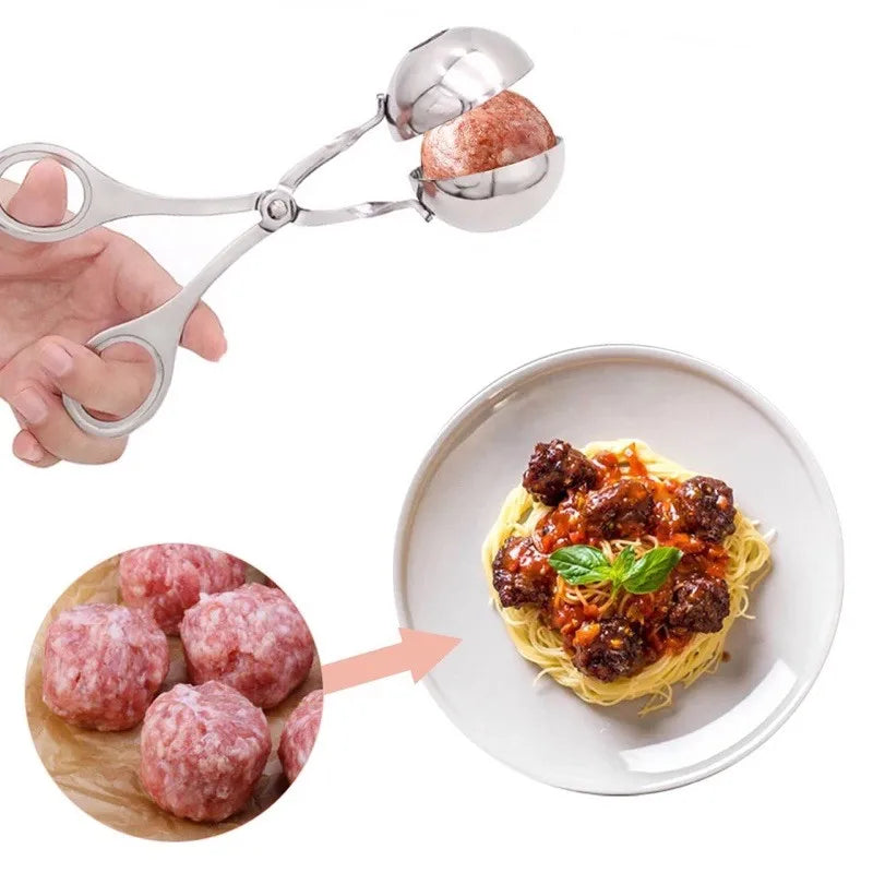 Meatball Maker Clip – Stainless Steel Mold for Fish Balls & Rice Balls
