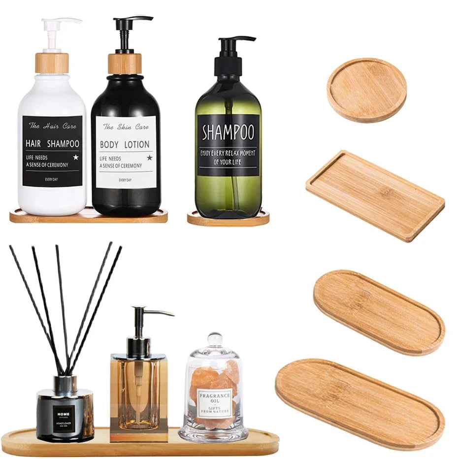 Bamboo Wooden Storage Tray – Oval & Rectangular Options