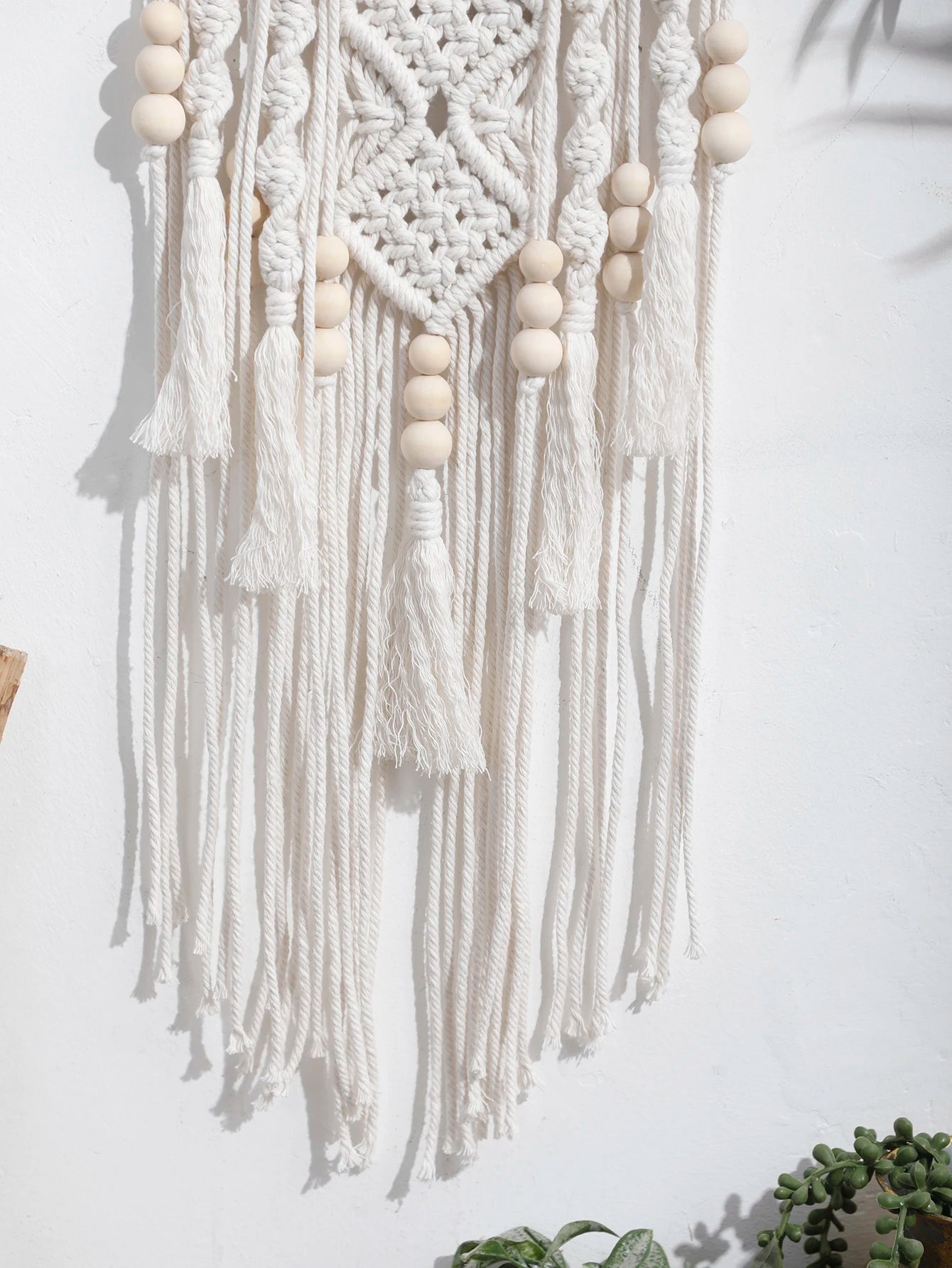Lotus Macramé Wall Hanging – Boho Dream Catcher Ornament for Home & Bedroom Décor