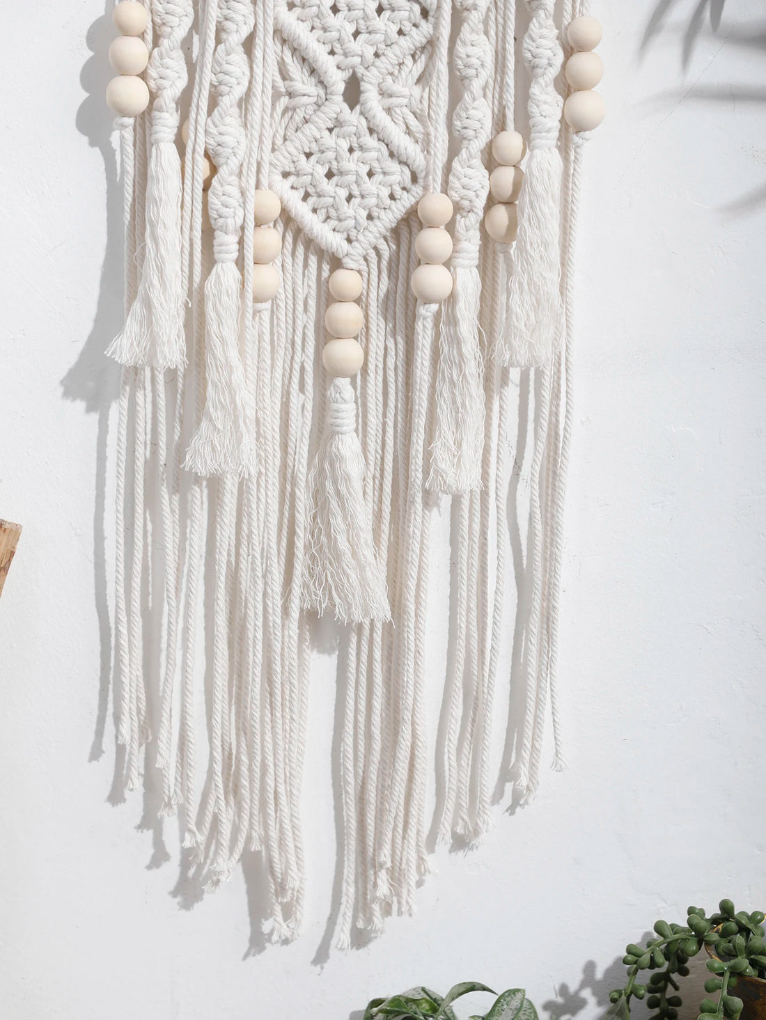 Lotus Macramé Wall Hanging – Boho Dream Catcher Ornament for Home & Bedroom Décor