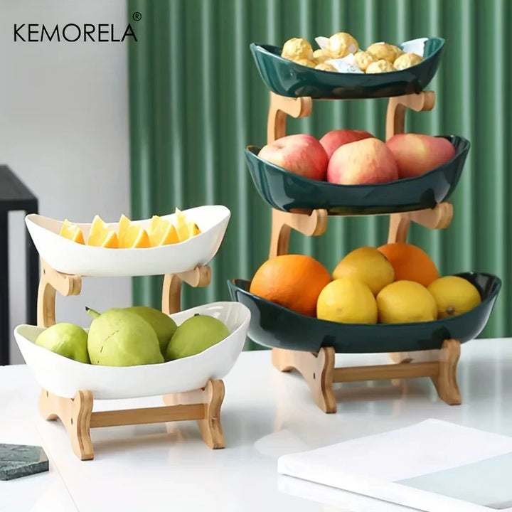 2/3-Layer Wooden Dessert & Fruit Stand