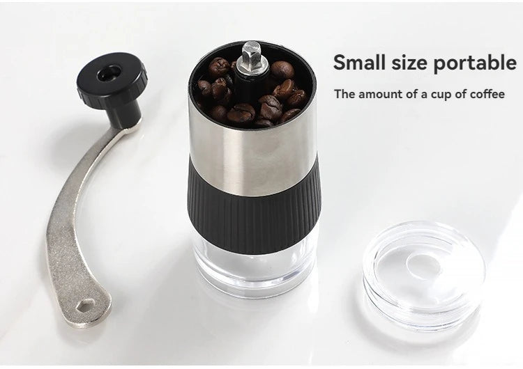 New Mini Hand Shake Manual Coffee Grinder – Stainless Steel Ceramic Core
