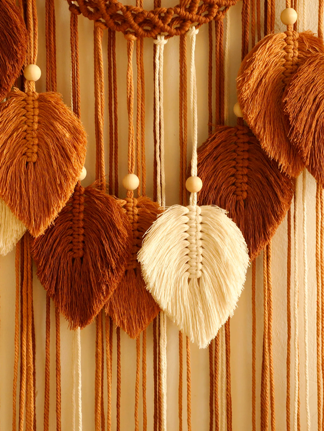 Leaf Macrame Wall Tapestry – Boho Home Decor