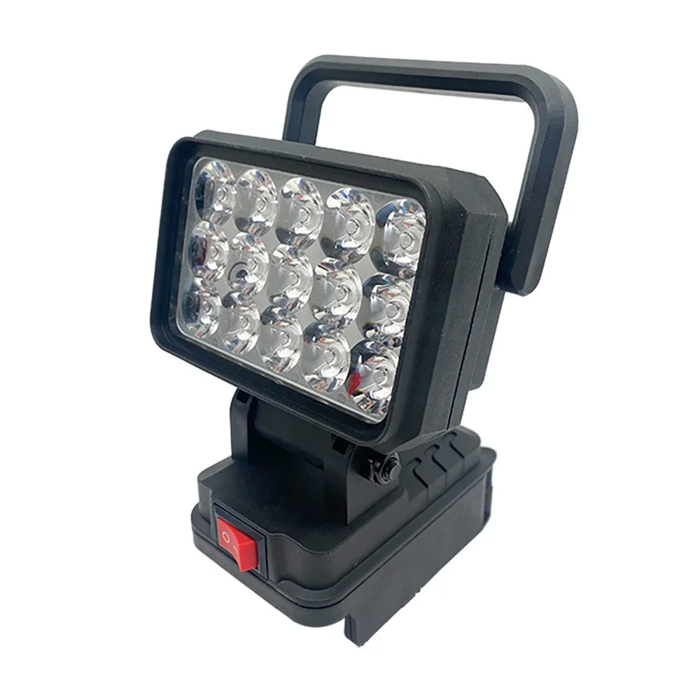 15-Bead LED Work Light – Portable Spotlight for 18V Li-ion Tool Batteries
