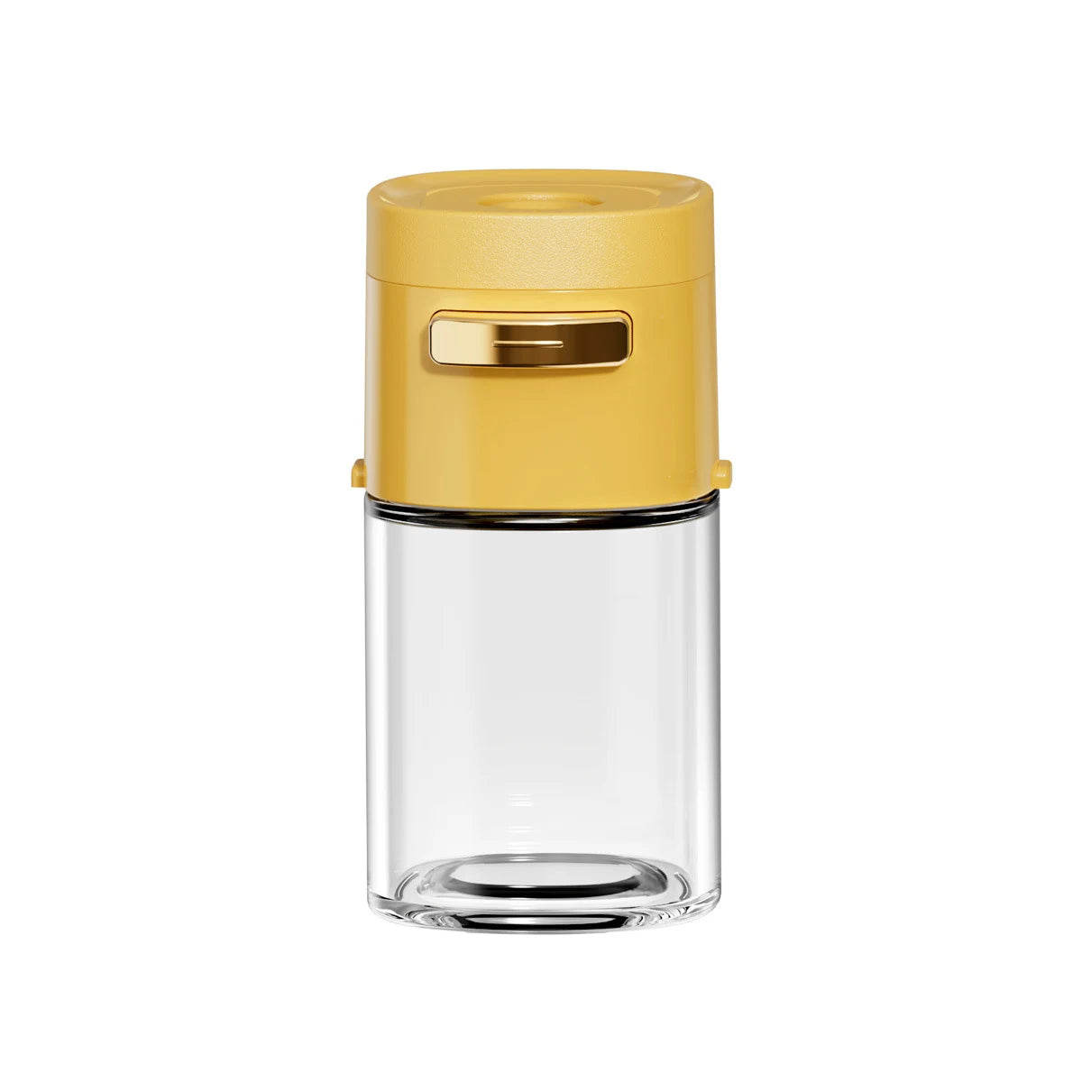 180ML Glass Quantitative Seasoning Jar – Press-Type Salt Control Bottle, Sealed Salt Jar for Kitchen