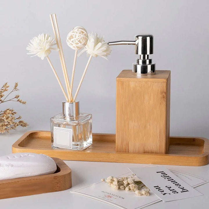 Bamboo Liquid Soap Dispenser – 280mL
