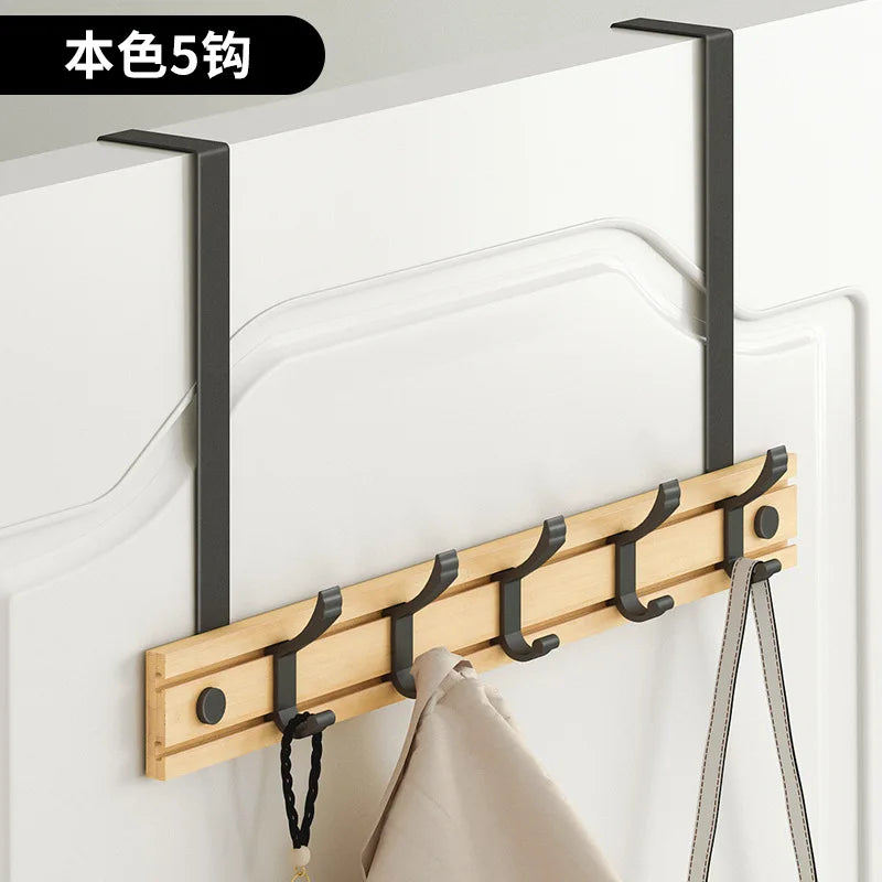 Nordic Style Bamboo Coat Rack – Bedroom & Living Room Clothes Hanger with Hooks