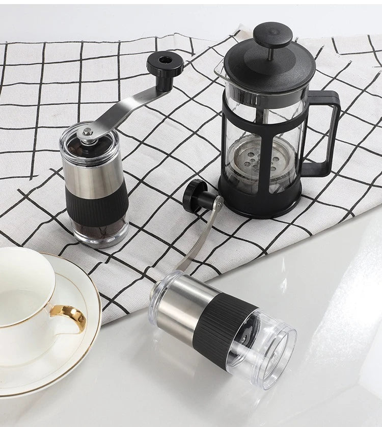 New Mini Hand Shake Manual Coffee Grinder – Stainless Steel Ceramic Core