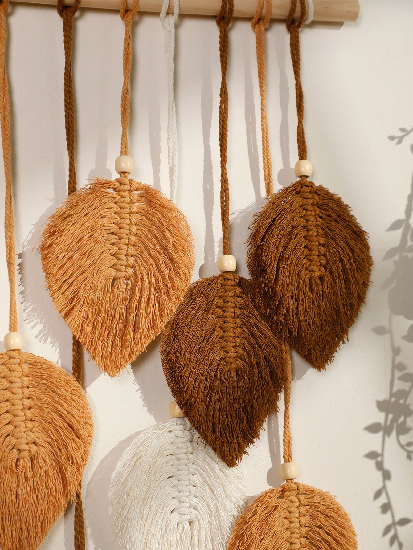 Leaf Macrame Wall Tapestry – Boho Home Decor