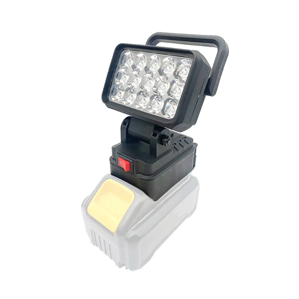 15-Bead LED Work Light – Portable Spotlight for 18V Li-ion Tool Batteries