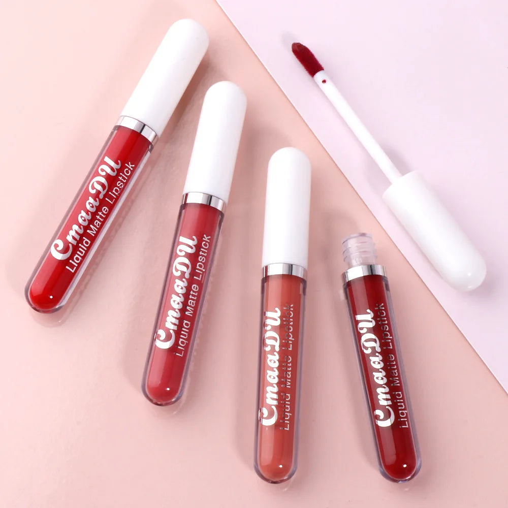 CmaaDu Matte Liquid Lipstick – Long-Lasting, Waterproof Red Lip Stain