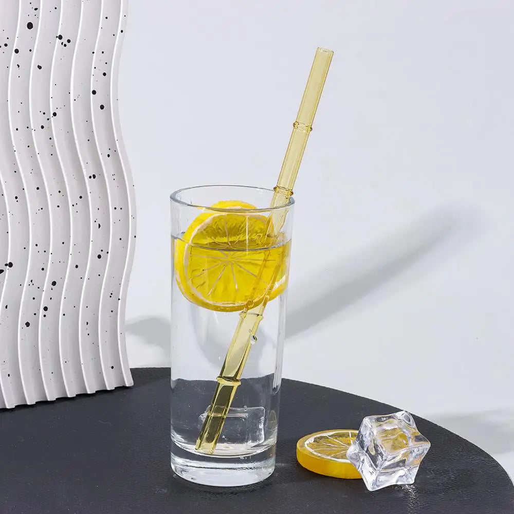 Reusable Glass Straws – Clear Drinking Straws for Juice, Milk, and More