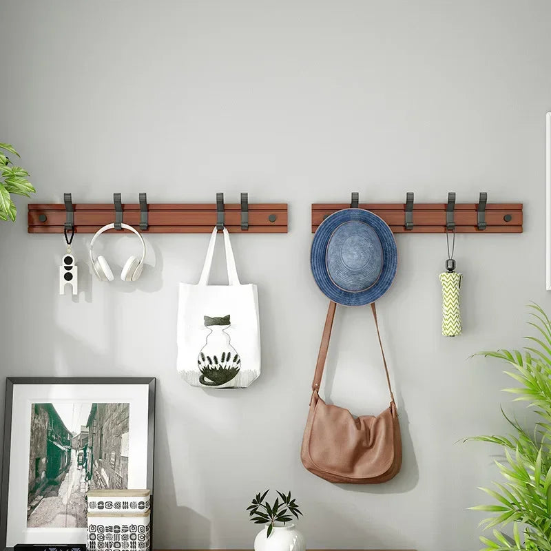 Nordic Style Bamboo Coat Rack – Bedroom & Living Room Clothes Hanger with Hooks
