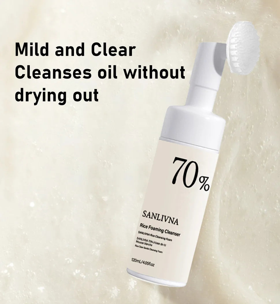 Rice Skincare Set – Toner, Serum & Cleansing Foam with Niacinamide