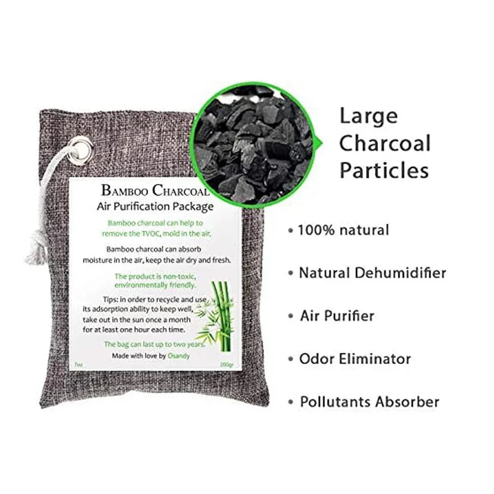 Bamboo Charcoal Air Purifying Bags – Natural Deodorizer
