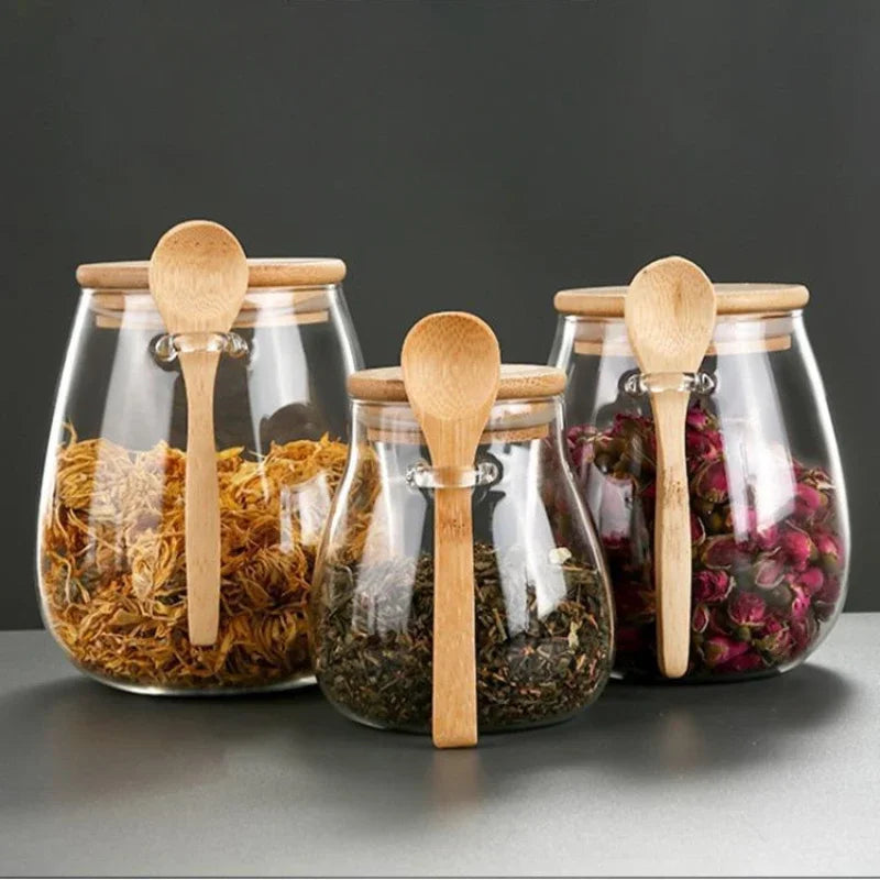 Hermetic Glass Food Storage Containers with Lid