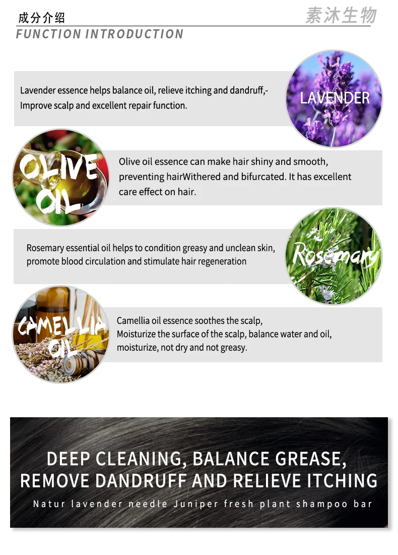 Lavender Shampoo – Refreshing, Oil-Control & Silicone-Free