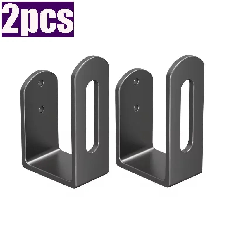 2pcs Wall-Mounted Pot Lid & Cutting Board Rack – Multifunctional Kitchen/Bathroom Organizer Set