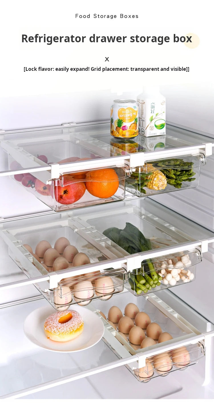 Drawer-Style Refrigerator Egg Storage Box