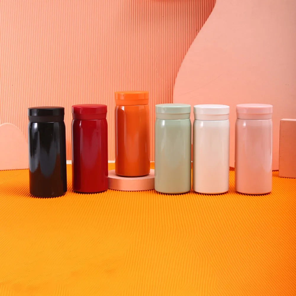 Simple 304 Stainless Steel Mini Thermos Bottle – Leak-Proof Insulated Coffee Mug (200ml/280ml)