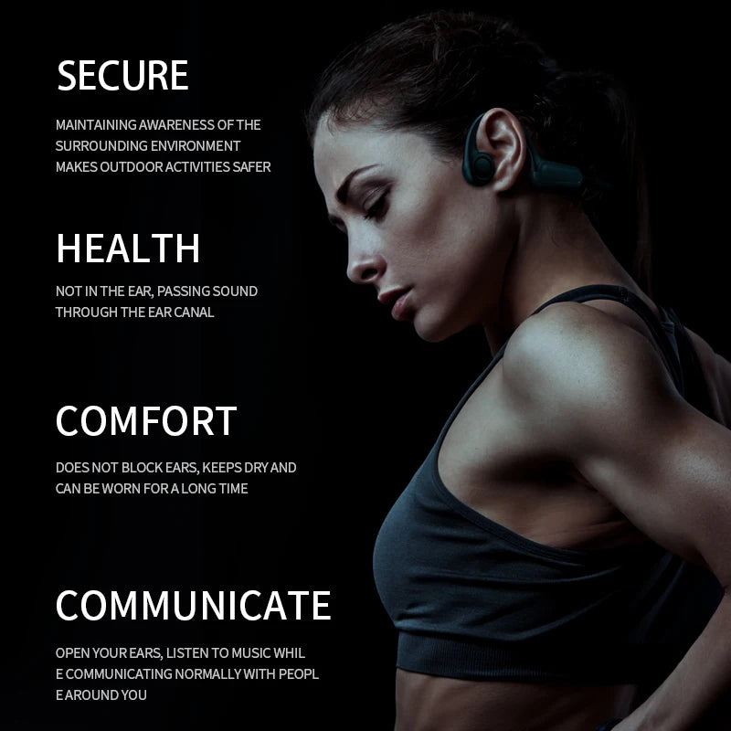 Xiaomi Mijia Bone Conduction Headphones – Bluetooth 5.3 Waterproof Sports Ear Hook Headset