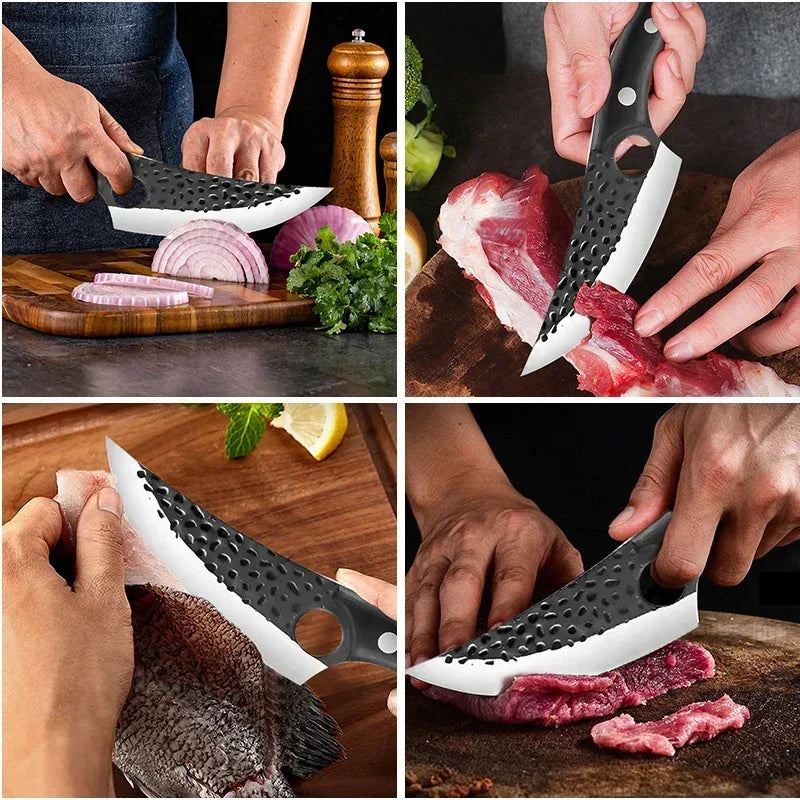 Forged Stainless Steel Boning & Fillet Knife – Kitchen Utility Tool