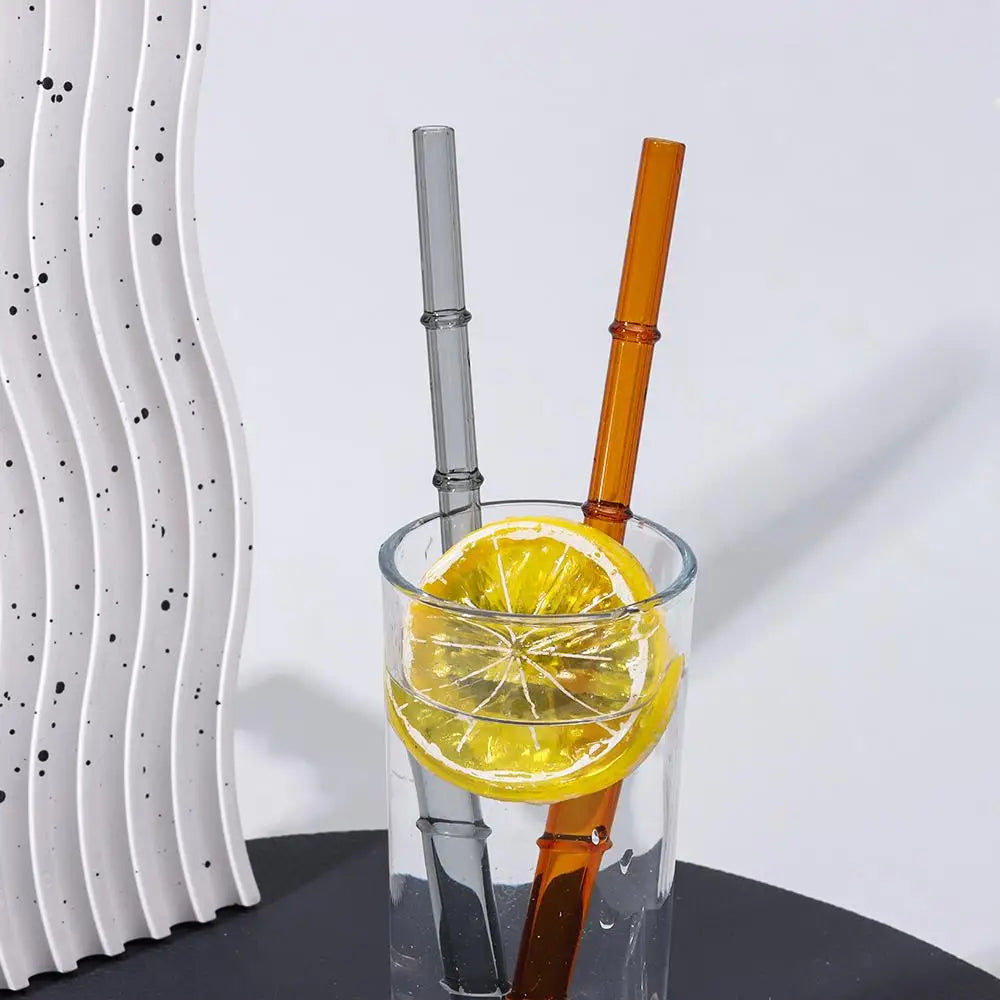 Reusable Glass Straws – Clear Drinking Straws for Juice, Milk, and More