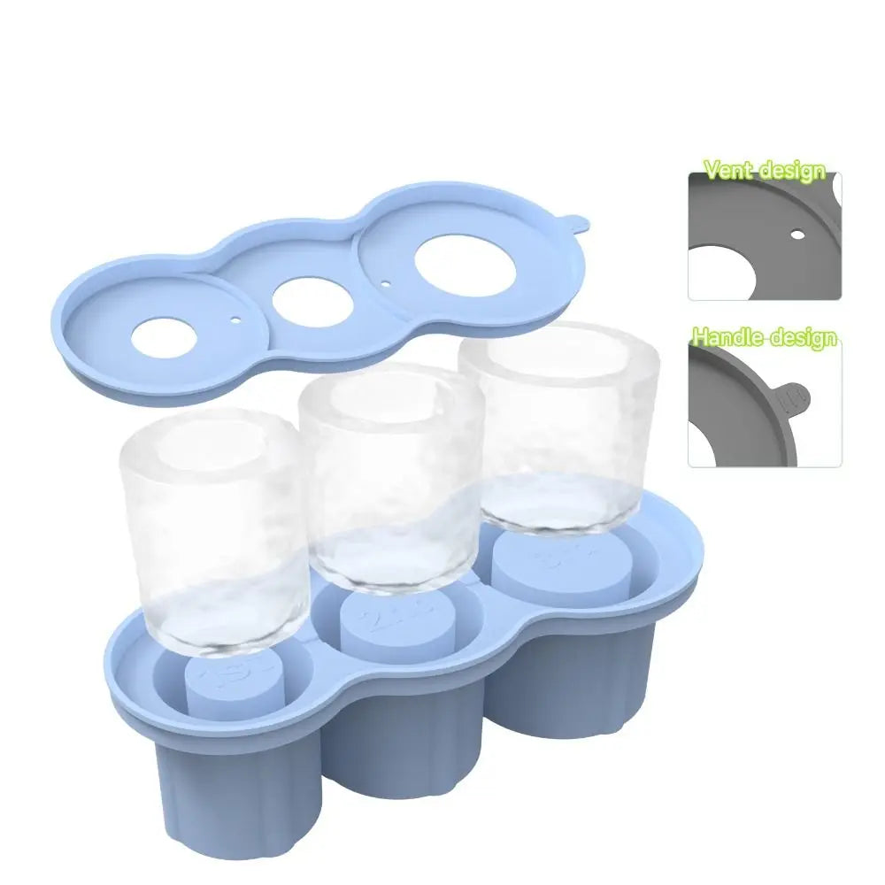 Silicone Ice Molds for Stanley Cup – Cylinder-Shaped Ice Tray for Water Bottles