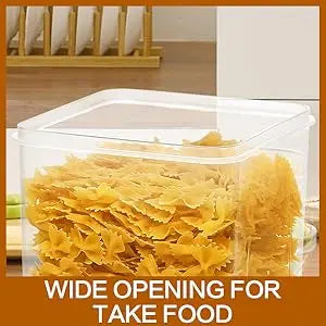 Large Airtight Food Storage Containers with Lids – Plastic Kitchen & Pantry Organization Containers for Cereal, Flour, and More