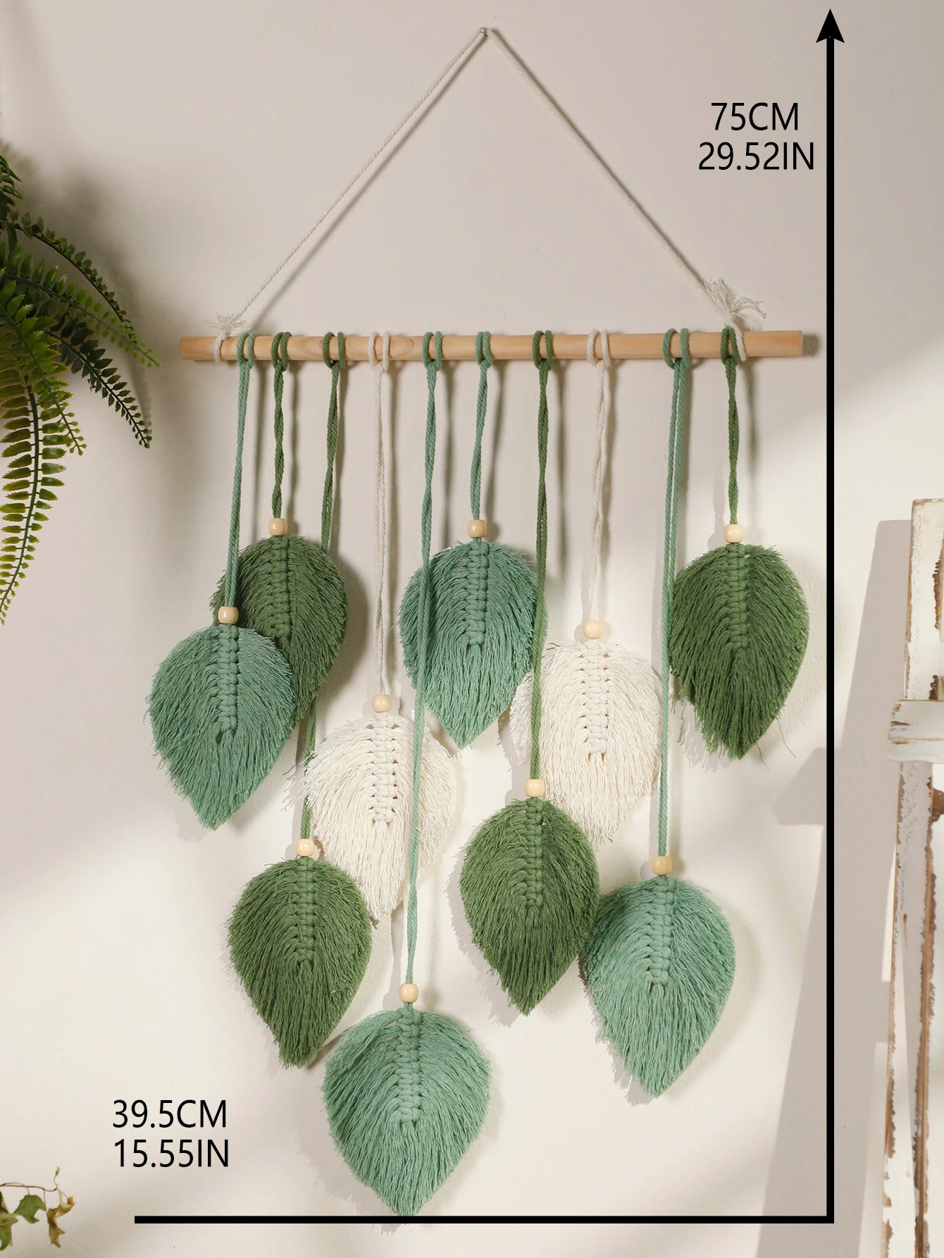 Leaf Macrame Wall Tapestry – Boho Home Decor