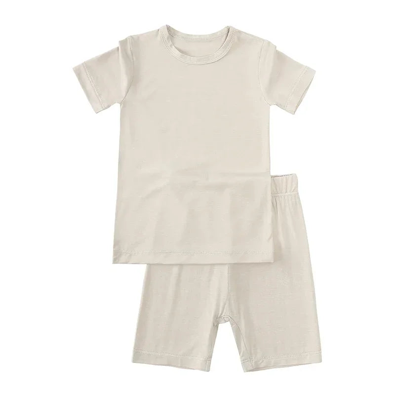 2023 Bamboo Fiber Kids Pajamas - Long Sleeve & Pants
