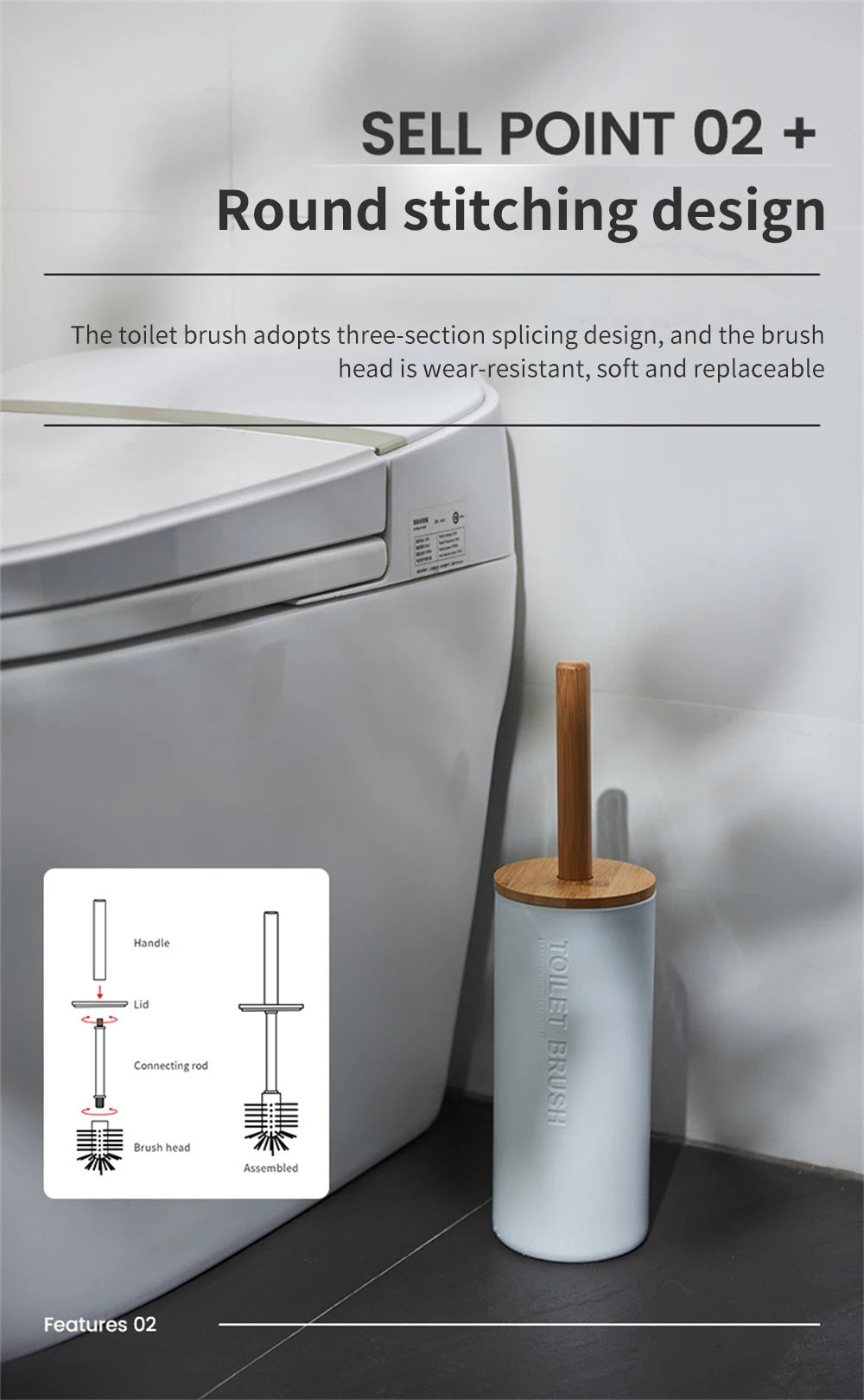 White Simple Home Bathroom Supply Bamboo Soap Dish Mouthwash Cup Toothbrush Holder Storage bottle Wash Rack Bathroom Wash
