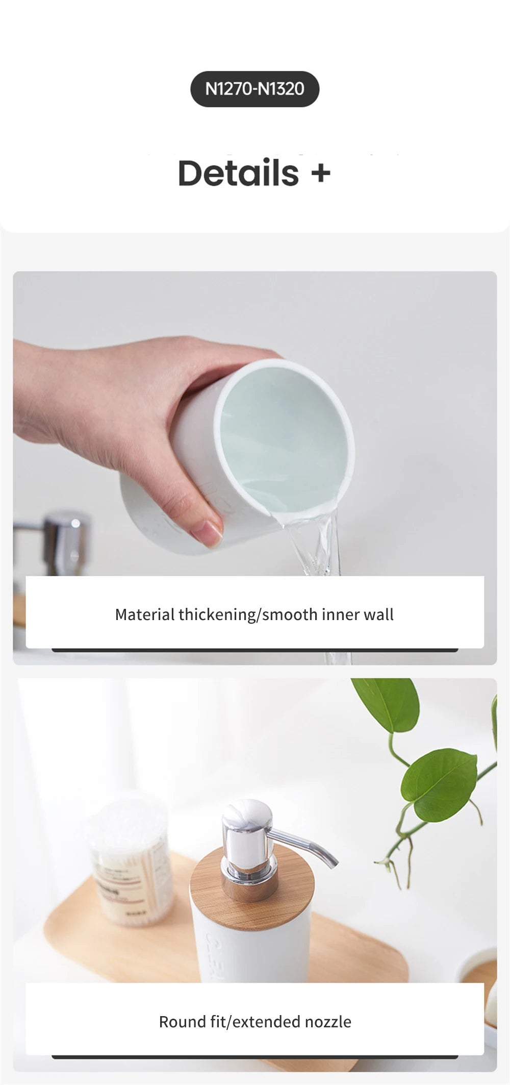 White Simple Home Bathroom Supply Bamboo Soap Dish Mouthwash Cup Toothbrush Holder Storage bottle Wash Rack Bathroom Wash