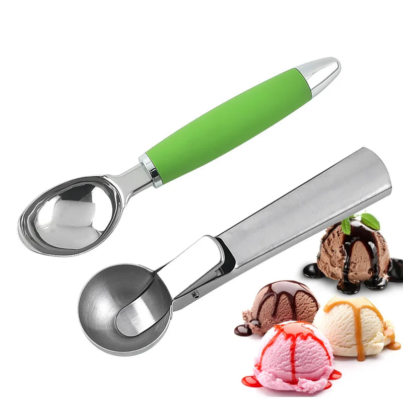 Multi-Style Stainless Steel Ice Cream Scoop Ball Digger – Handmade Ice Cube Mold, Easy Demoulding Kitchen Accessories