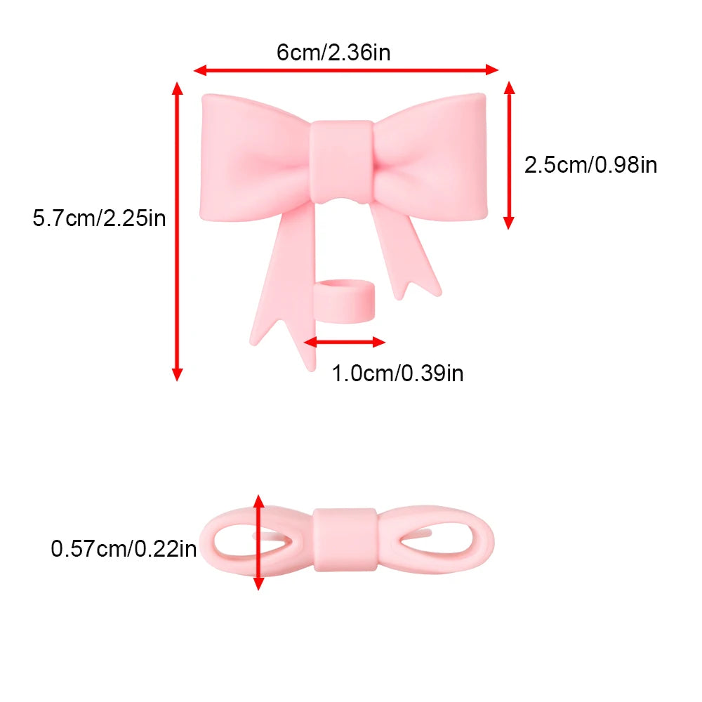 Bow Straw Cover for Stanley 40 & 30 Oz Cup – 10mm Silicone Straw Cap