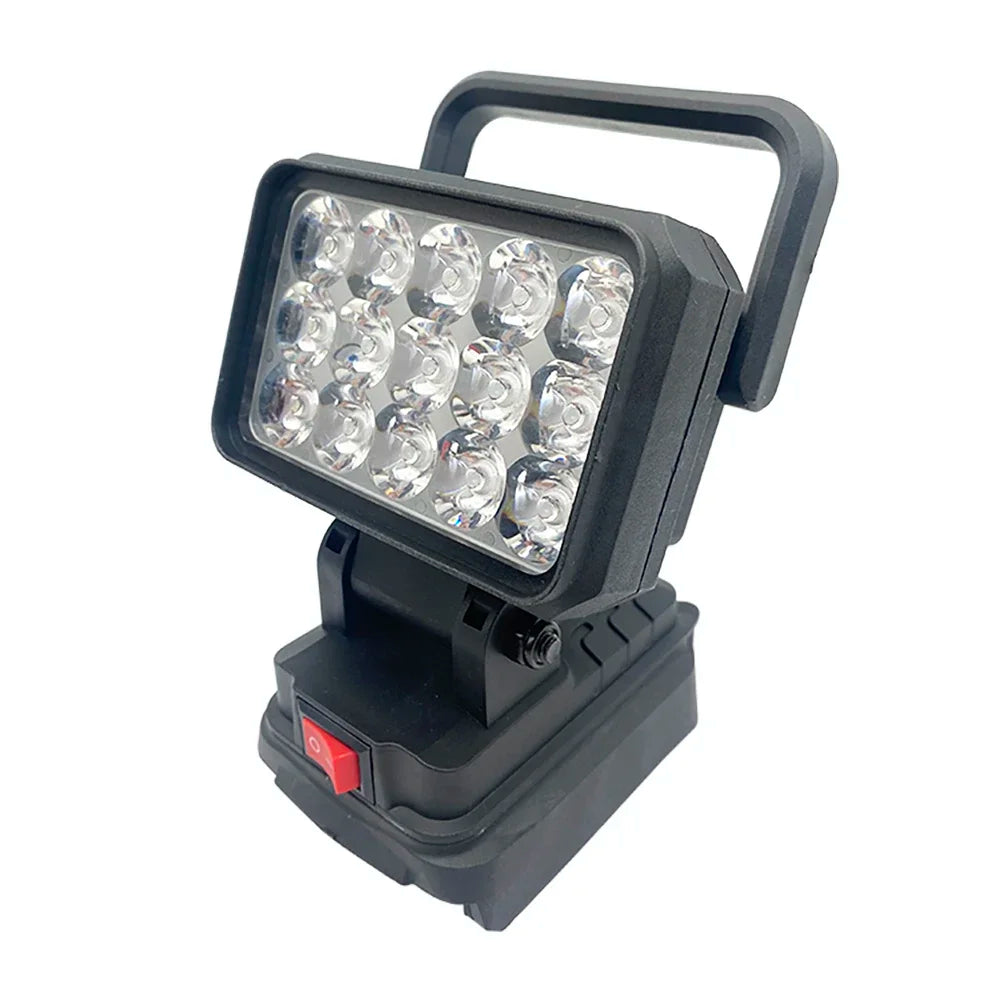 15-Bead LED Work Light – Portable Spotlight for 18V Li-ion Tool Batteries