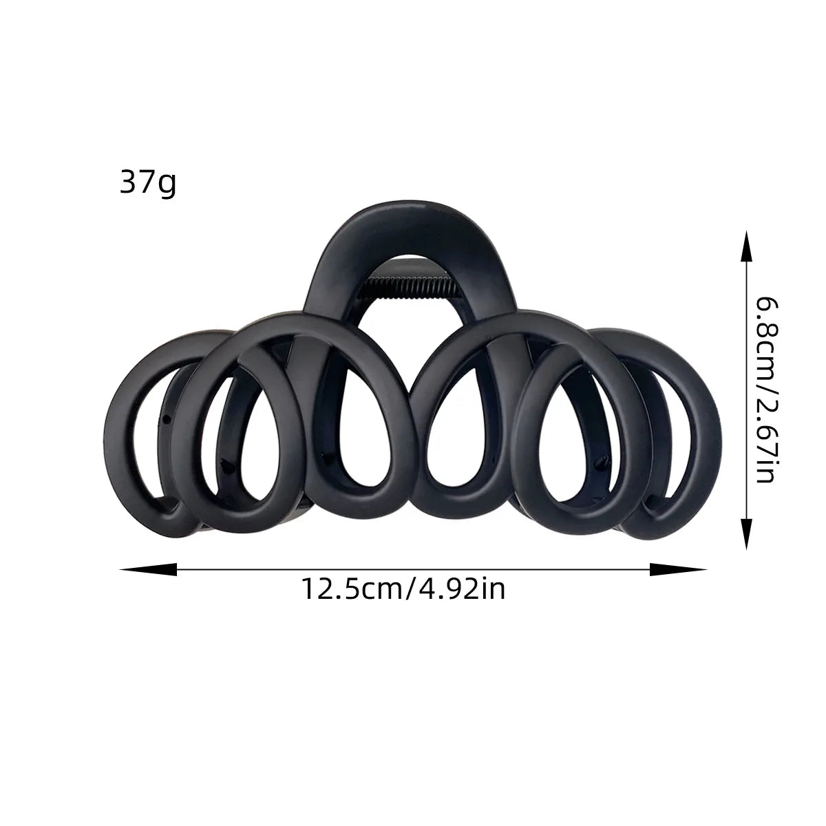 Frosted Bow Hair Claw Clip – Korean Style Barrette