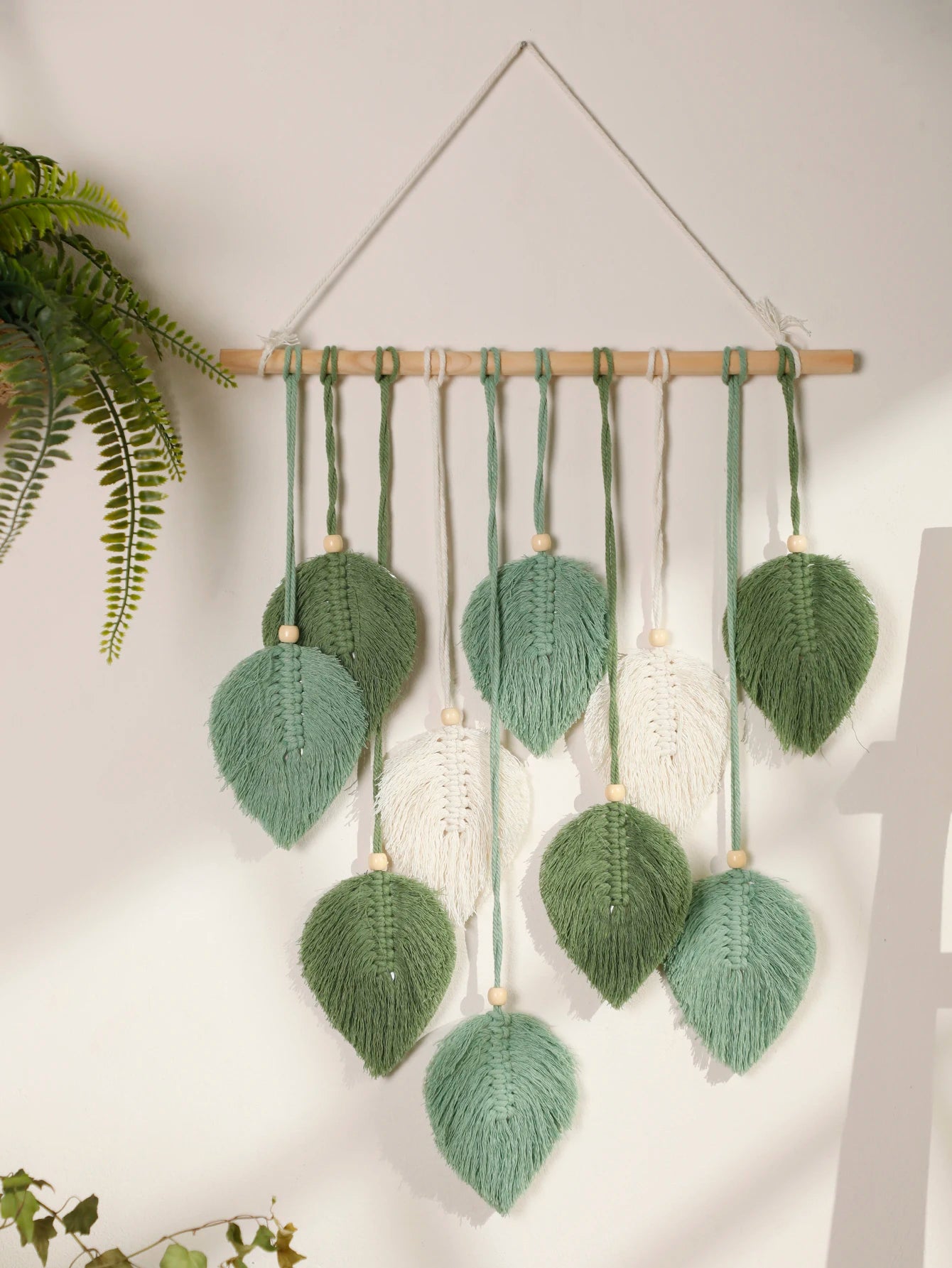 Leaf Macrame Wall Tapestry – Boho Home Decor