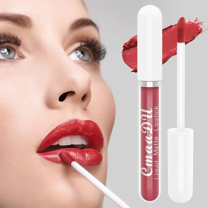 CmaaDu Matte Liquid Lipstick – Long-Lasting, Waterproof Red Lip Stain