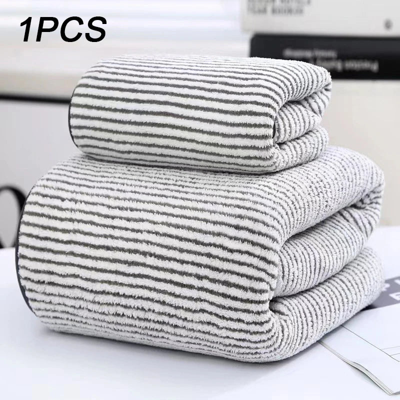 Bamboo Charcoal Coral Velvet Bath Towel – Super Absorbent