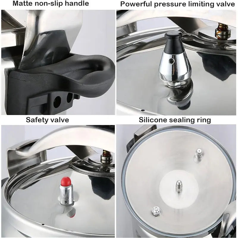 3L/5L/7L Professional Pressure Cooker – Heavy-Duty Aluminum Explosion-Proof Cooking Pot for Gas Cooker