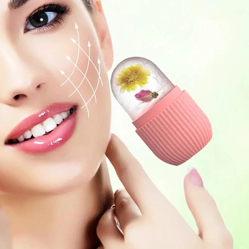 Silicone Ice Ball Face Massager – Lifting & Acne-Reducing Skincare Tool