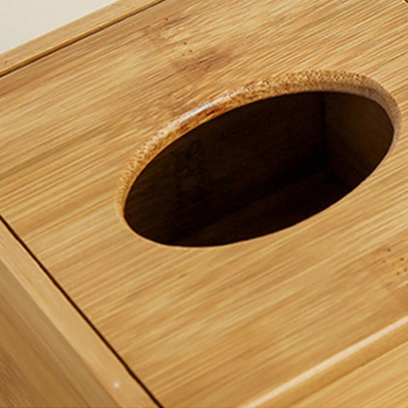 Bamboo Box Tissue Household Hotel Cafe for Creative Napkin Dispenser Box Utility Paper Container Large Capacit