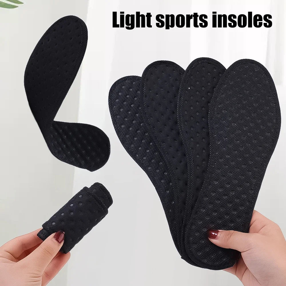 2–6pcs Bamboo Deodorant Insoles – Breathable, Sweat-Absorbing Shoe Inserts for Men & Women