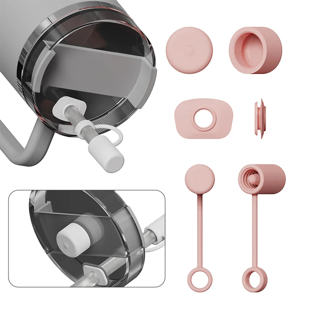 Reusable Silicone Straw Cap for Stanley Cups – Leak-Proof